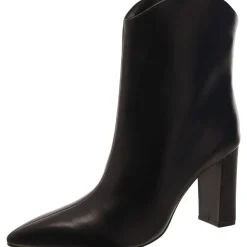 Leather Almond Toe Ankle Boots