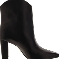 Leather Almond Toe Ankle Boots