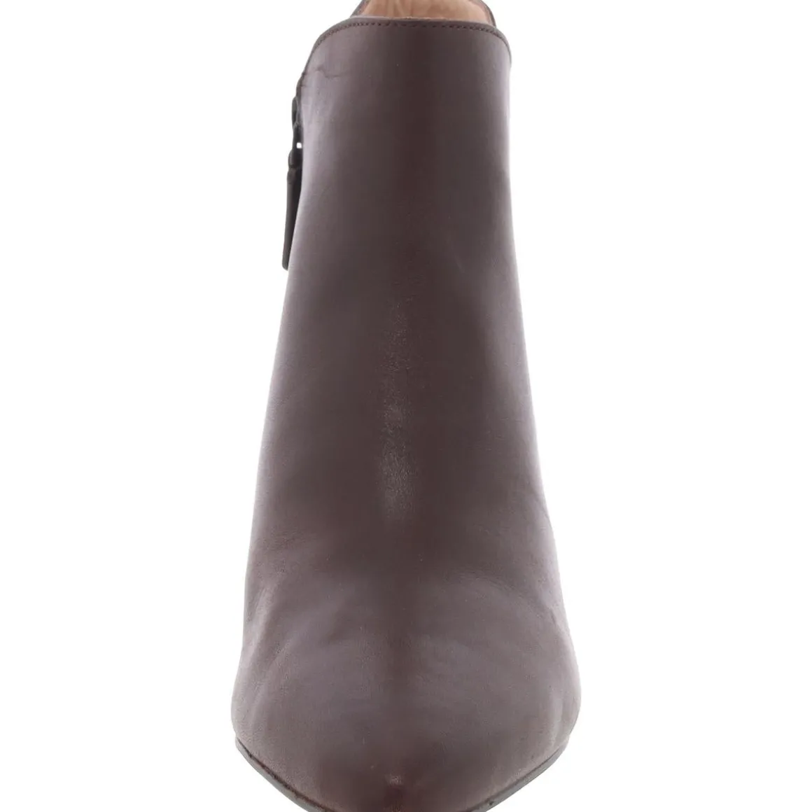 Leather Block Heel Ankle Boots