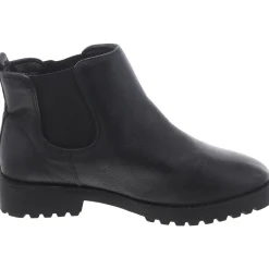Leather Block Heel Chelsea Boots