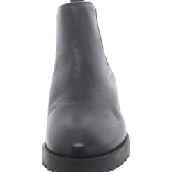 Leather Block Heel Chelsea Boots