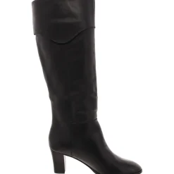 Leather Embellished Over-The-Knee Boots