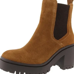 Leather Lugged Sole Ankle Boots