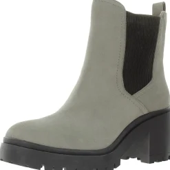 Leather Lugged Sole Ankle Boots