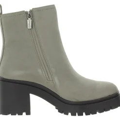 Leather Lugged Sole Ankle Boots