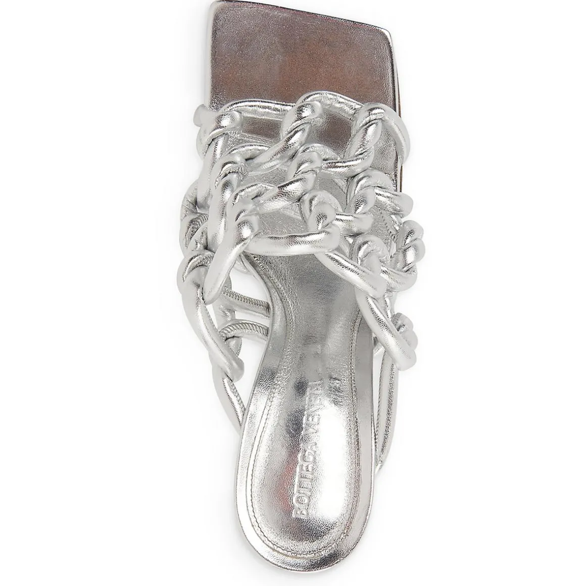 Leather Open Toe Mule Sandals