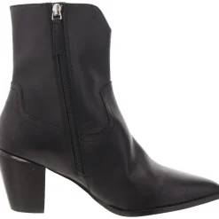 Leather Pointed Toe Ankle Boots