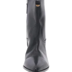 Leather Pointed Toe Ankle Boots