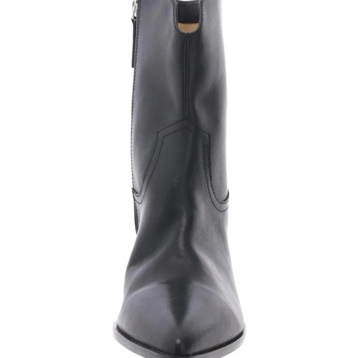 Leather Pointed Toe Ankle Boots