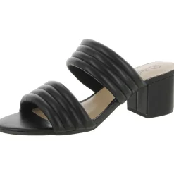 Leather Slip On Heels