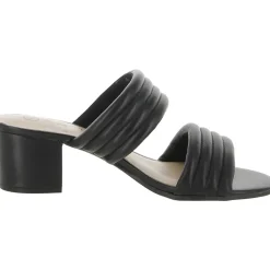 Leather Slip On Heels