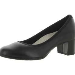 Leather Slip On Pumps