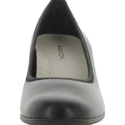 Leather Slip On Pumps