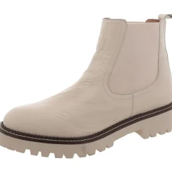 Leather Solid Chelsea Boots