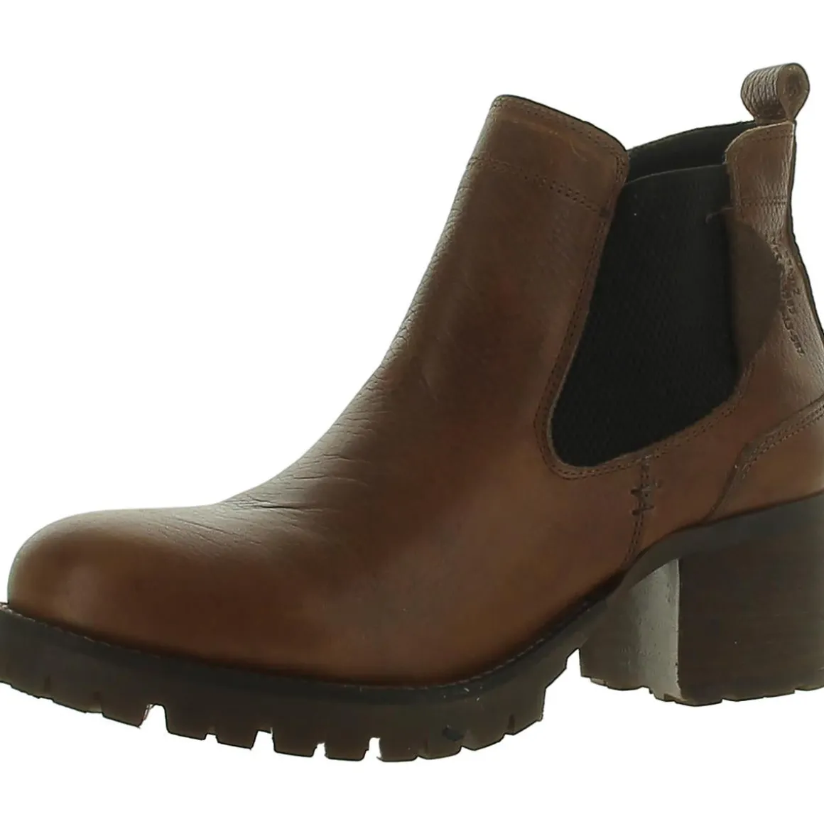 Leather Zipper Ankle Boots