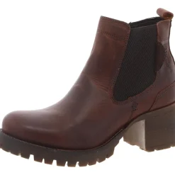 Leather Zipper Ankle Boots