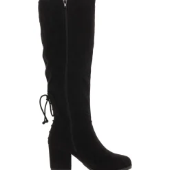 Leeda Faux Suede Zipper Knee-High Boots