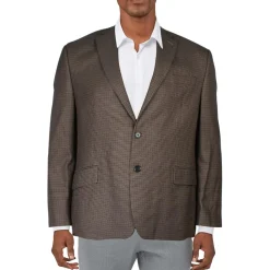 Leland Houndstooth Knit Two-Button Blazer