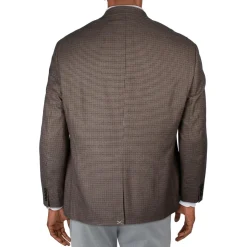 Leland Houndstooth Knit Two-Button Blazer