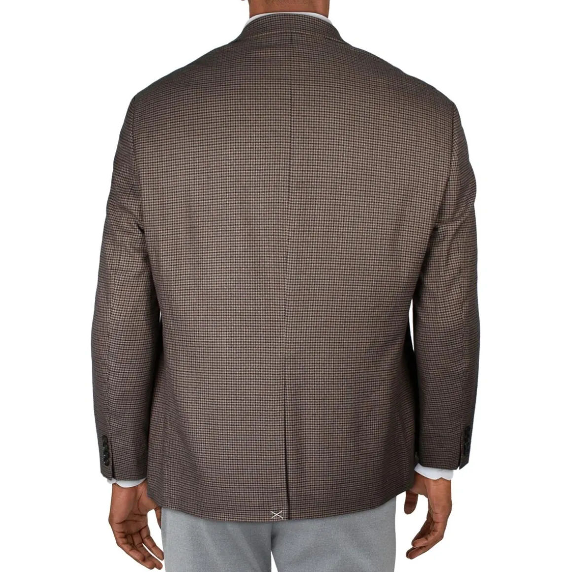 Leland Houndstooth Knit Two-Button Blazer