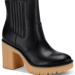 Lennii Faux Leather Platform Ankle Boots