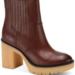 Lennii Faux Leather Platform Ankle Boots