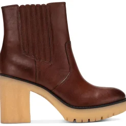 Lennii Faux Leather Platform Ankle Boots