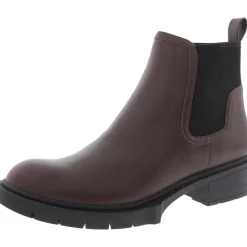 LENORA Leather Round toe Ankle Boots