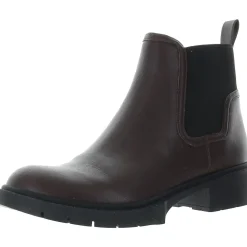 Lenora Solid Leather Ankle Boots