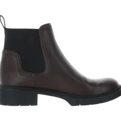Lenora Solid Leather Ankle Boots