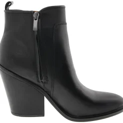 L-Gamble Block Heel Leather Booties