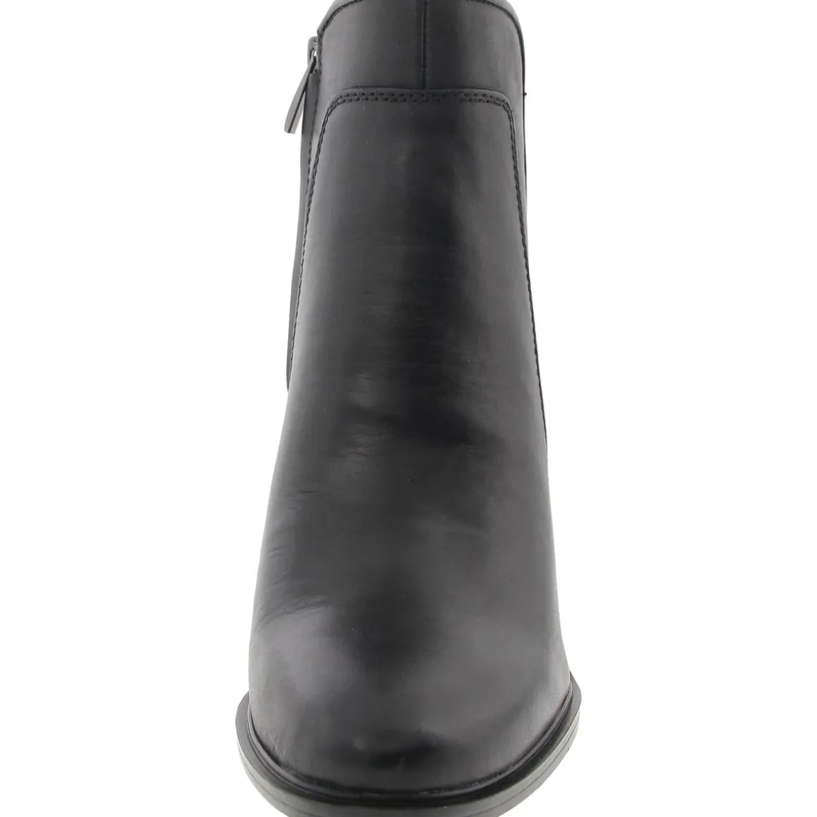 L-Gamble Block Heel Leather Booties