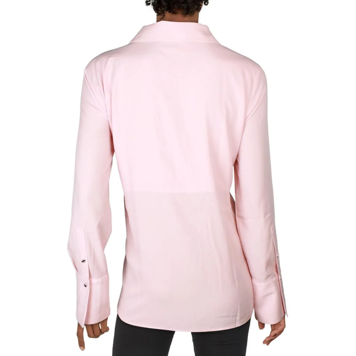 Lightweight Collared Button-Down Top