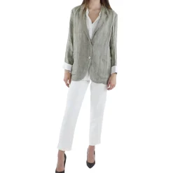 Lightweight Notch Collar Two-Button Blazer