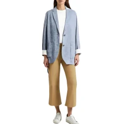 Lightweight Notch Collar Two-Button Blazer