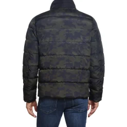 Lightweight Quilted Puffer Jacket with Fleece Lined Collar