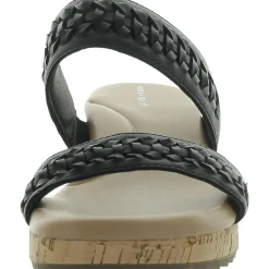 Lillia Cork Open Toe Slide Sandals