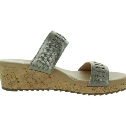 Lillia Cork Open Toe Slide Sandals