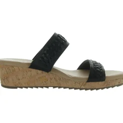 Lillia Cork Open Toe Slide Sandals