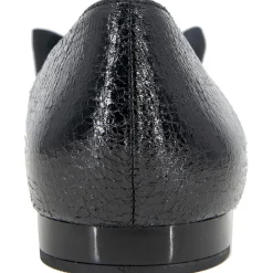 Lily Bow Faux Leather Pointed Toe Loafers