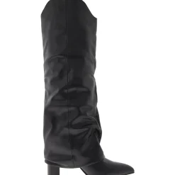 LINDEY3 Slouchy Leather Knee-High Boots