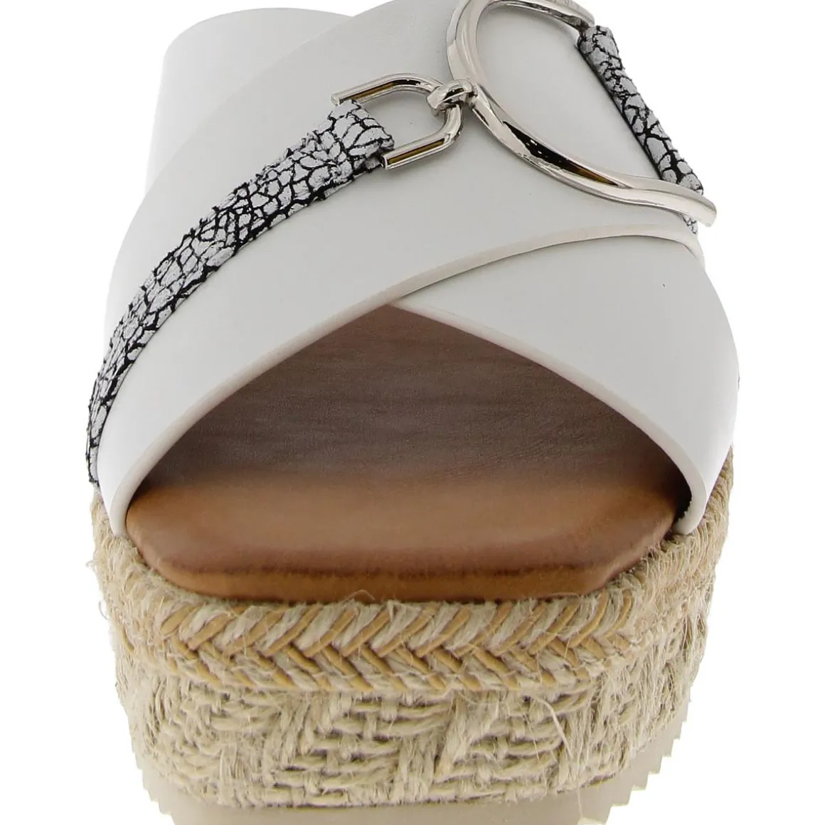 Lindsey Faux Leather Slip-On Espadrilles