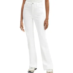 Linen High Rise Bootcut Jeans