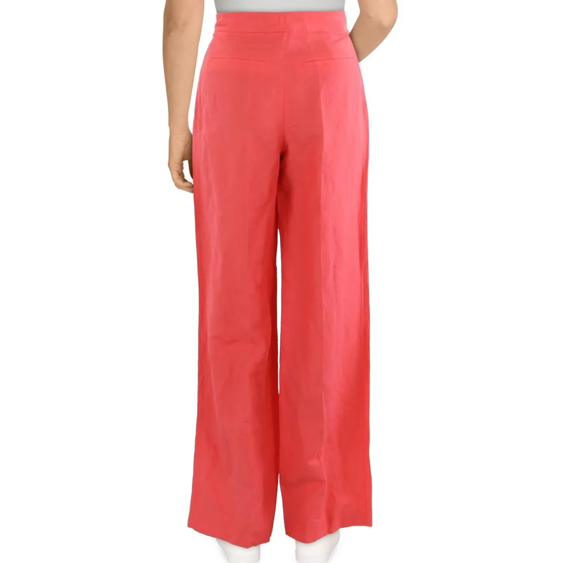 Linen High Rise Wide Leg Pants