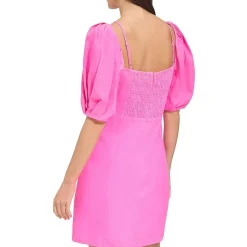 Linen Mini Shift Dress