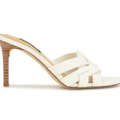 LINETTE3 Cushioned Footbed Faux Leather Mule Sandals