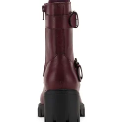 Lionell Faux Leather Motorcycle Boots