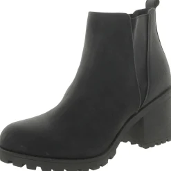 Lita Faux Leather Ankle Chelsea Boots