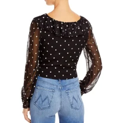 Liz Floral Ruffled Cropped