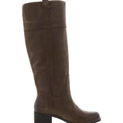 LK-HYBISCUS Solid Leather Knee-High Boots